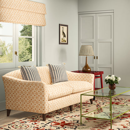 Floral Tile Cinnamon Fabric