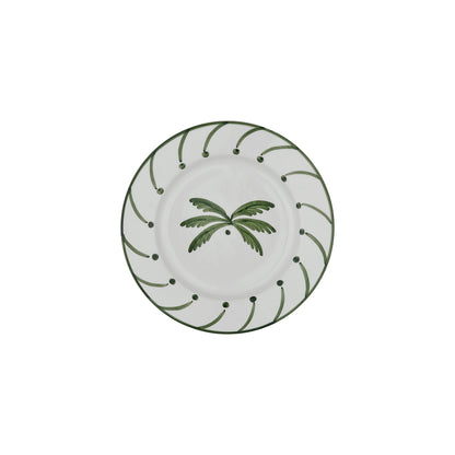 Green Palm Tree Ceramic Medium Plate