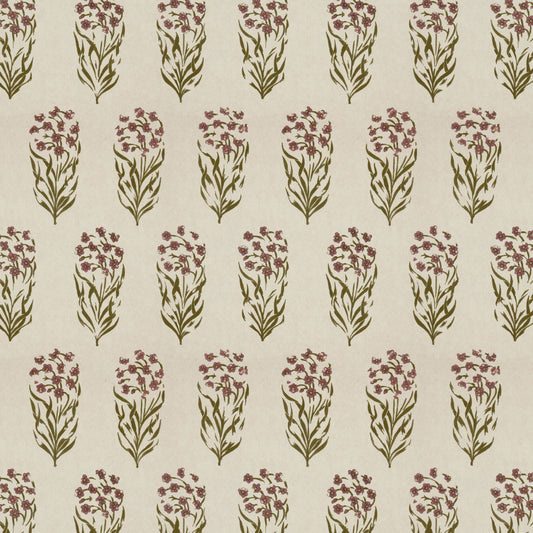 Kalindi Green Sienna Wide-Width Wallpaper Sample