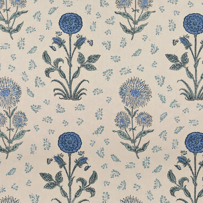 Magda Blue Wide-Width Wallpaper