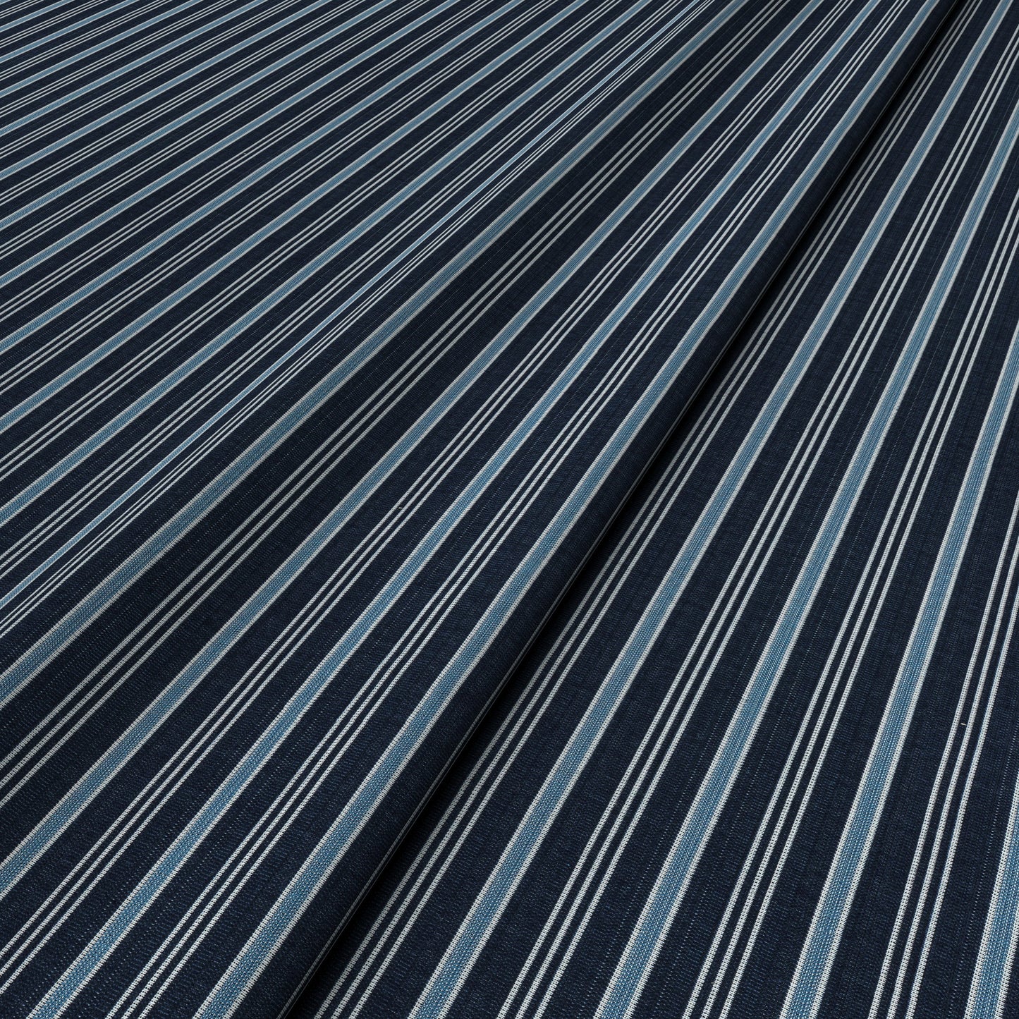 Meknes Stripe Midnight/Azure Fabric