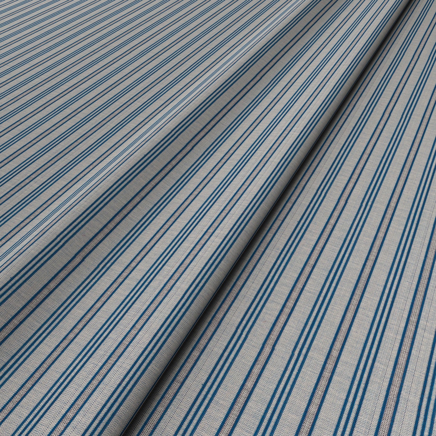 Meknes Stripe Midnight/Azure Fabric