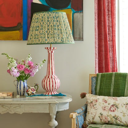 Red Stripe Savitri Lamp Base