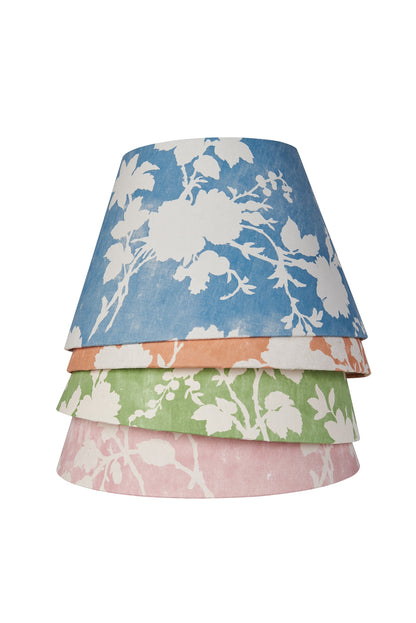 Flowerberry Blue Laminated Pembroke Lampshade