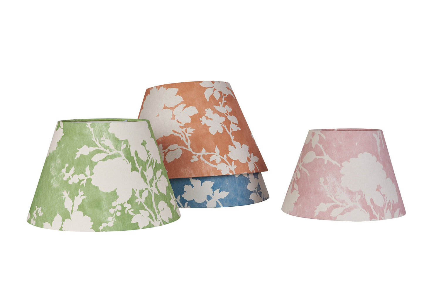 Flowerberry Green Laminated Pembroke Lampshade