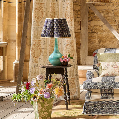 Turquoise Spiral Teardrop Ceramic Lamp Base