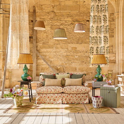 Dark Green Speckled Double Gourd Ceramic Lamp Base