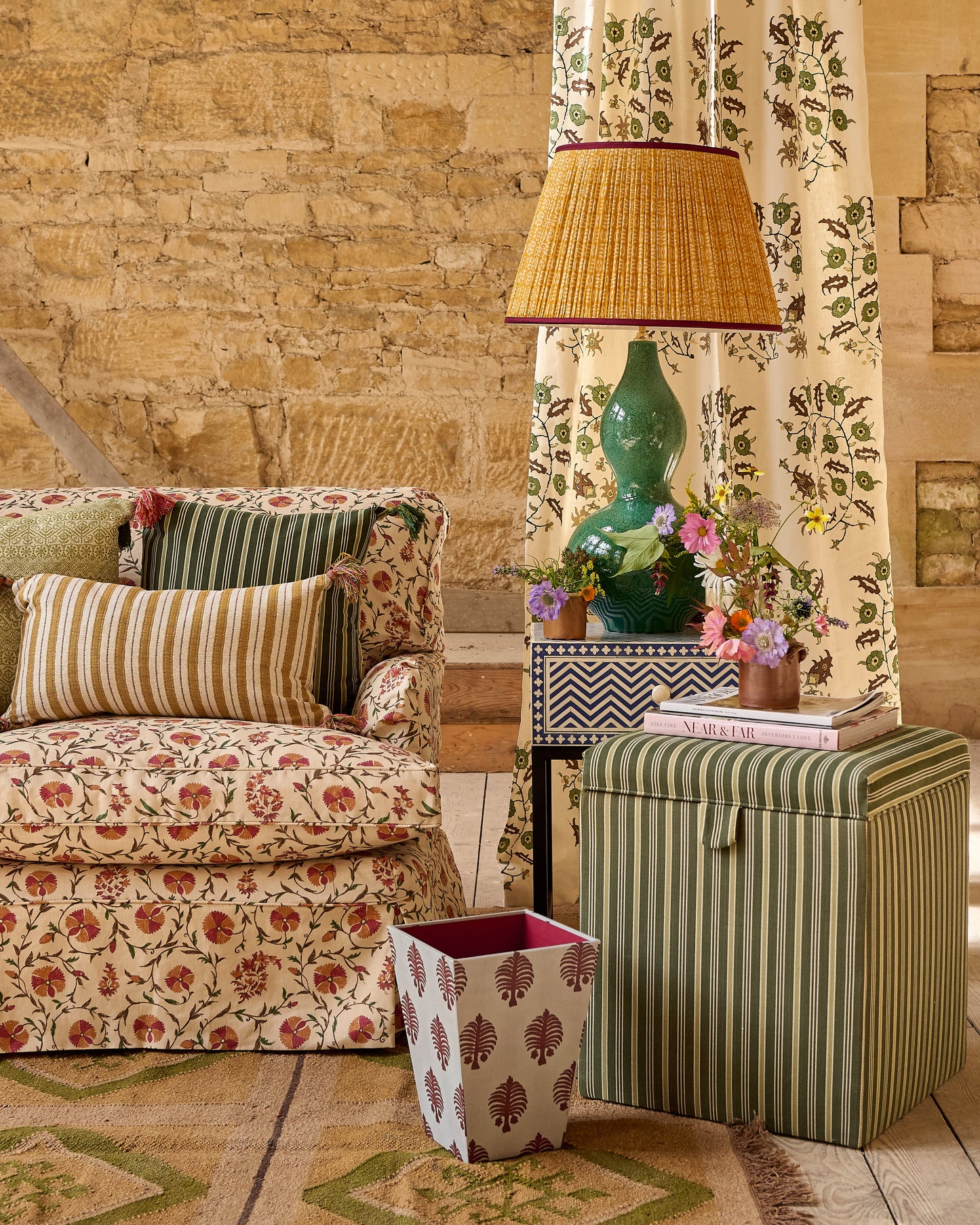 Dark Green Speckled Double Gourd Ceramic Lamp Base