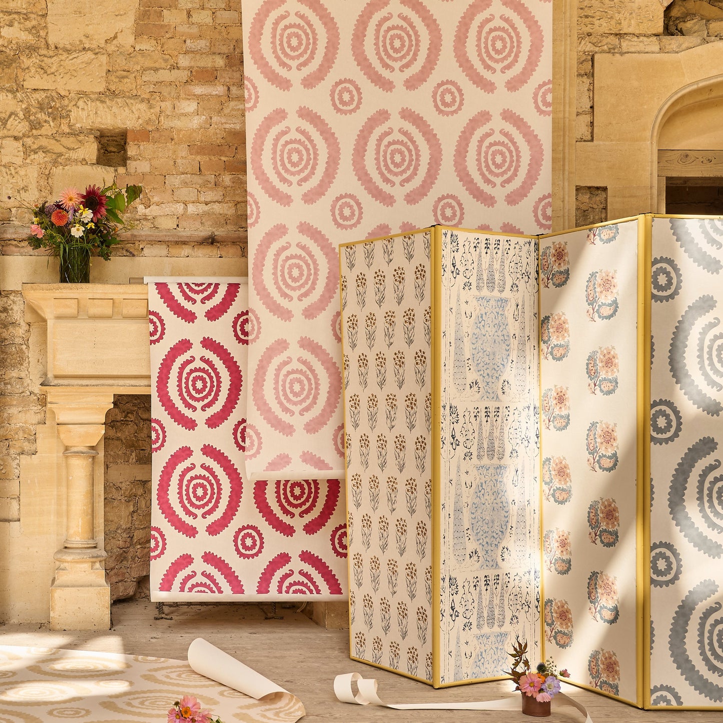 Haveli Pink Wide-Width Wallpaper