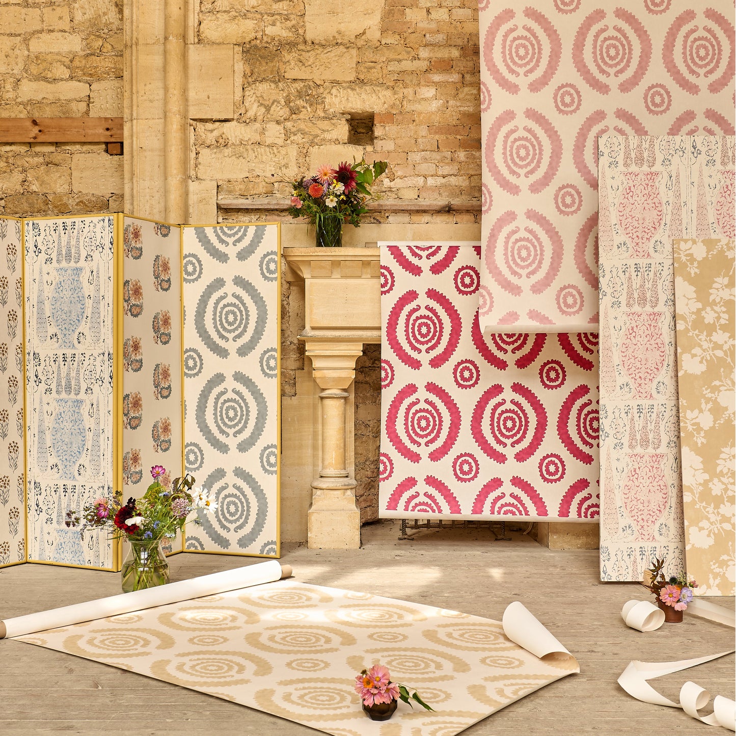 Haveli Blue Wide-Width Wallpaper