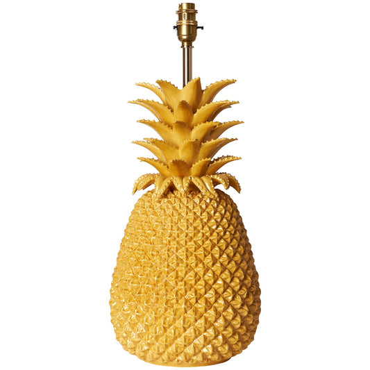Mustard Pineapple Ceramic Lamp Base