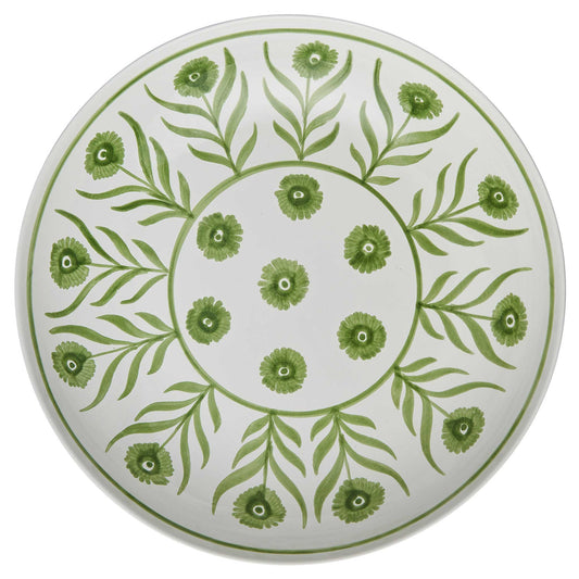 Green Summer Flower Salad Bowl