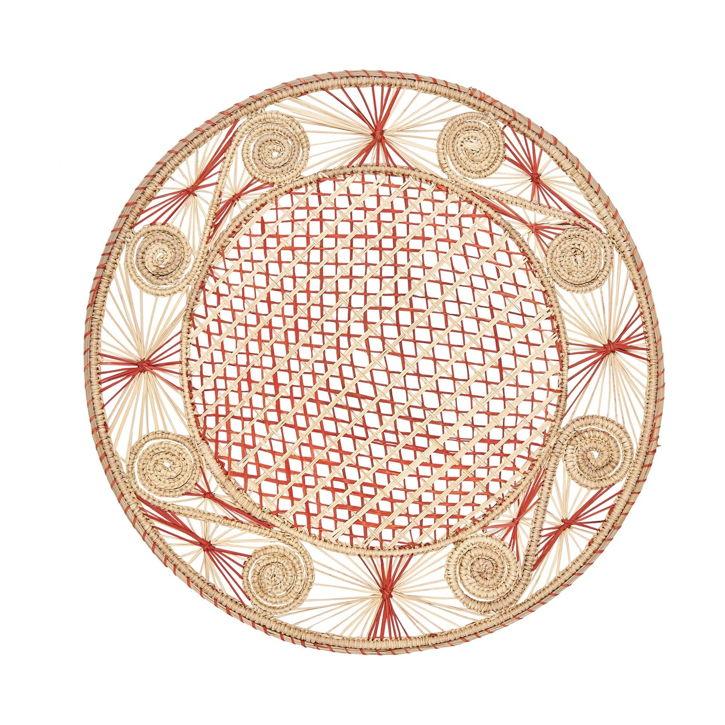 Colombian String Red Table Mat