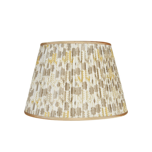 Limited Edition Cloud Pattern Pleated Voile Shade Beige with Gold Trim