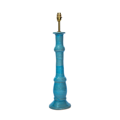 Blue Candlestick Ceramic Lamp Base