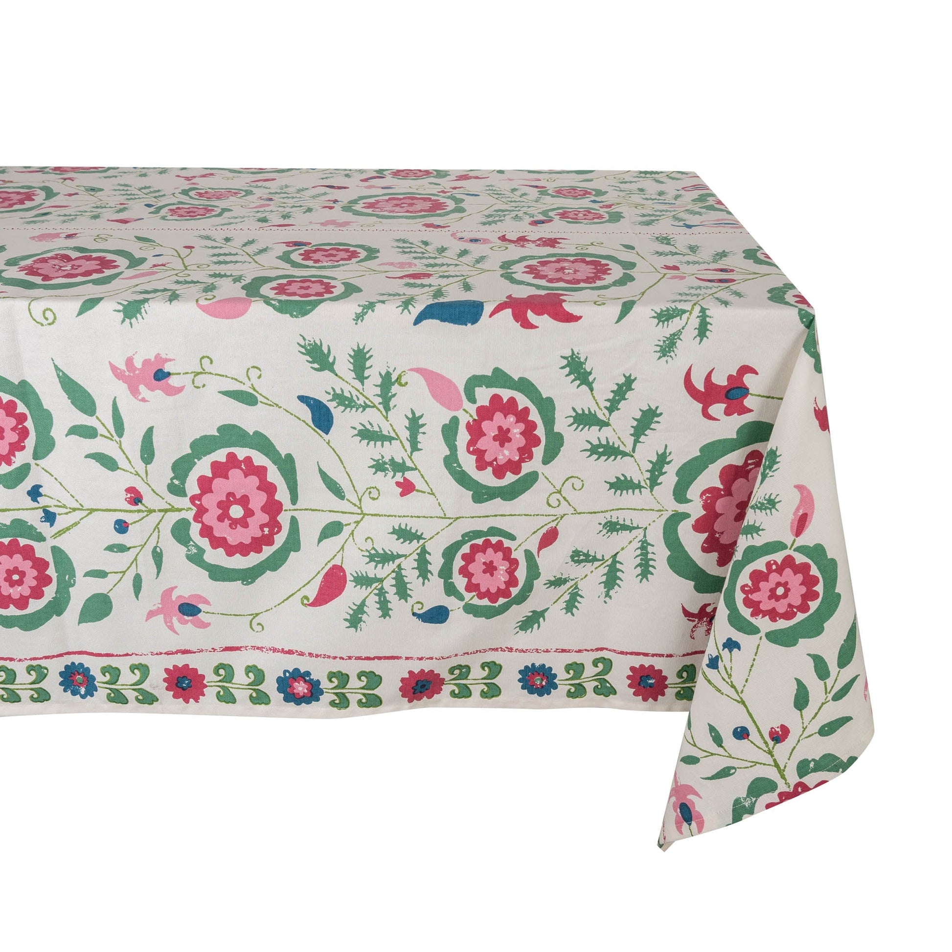 Penny-Morrison-Simla-Pink-Blue-Tablecloth-Unique-Illustrated-Pattern