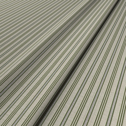 Meknes Stripe Pine/Ivy Fabric