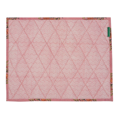 Pink Large Flower Reversible Table Mat