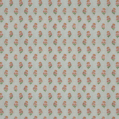 Posy Flower Pink/Blue Fabric