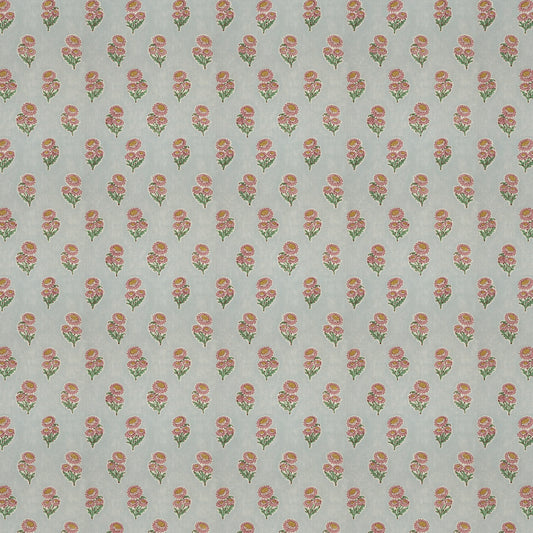 Posy Flower Pink/Blue Fabric