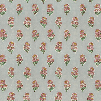 Posy Flower Pink/Blue Fabric