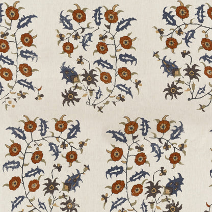 Samode Blue/Ginger Fabric