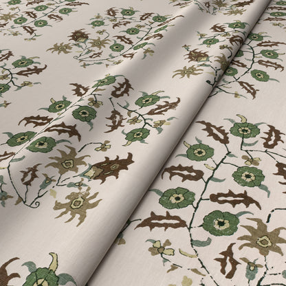 Samode Green/Taupe Fabric