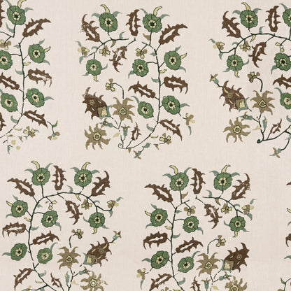 Samode Green/Taupe Fabric