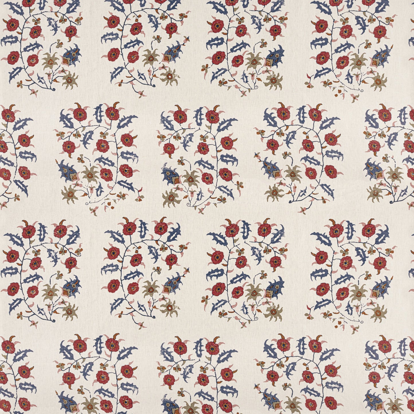 Samode Red/Blue Fabric
