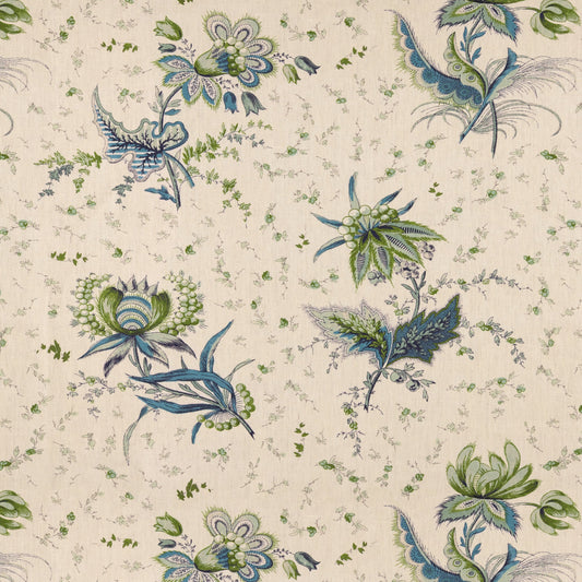 Thistle Flower Blue/Green Sample