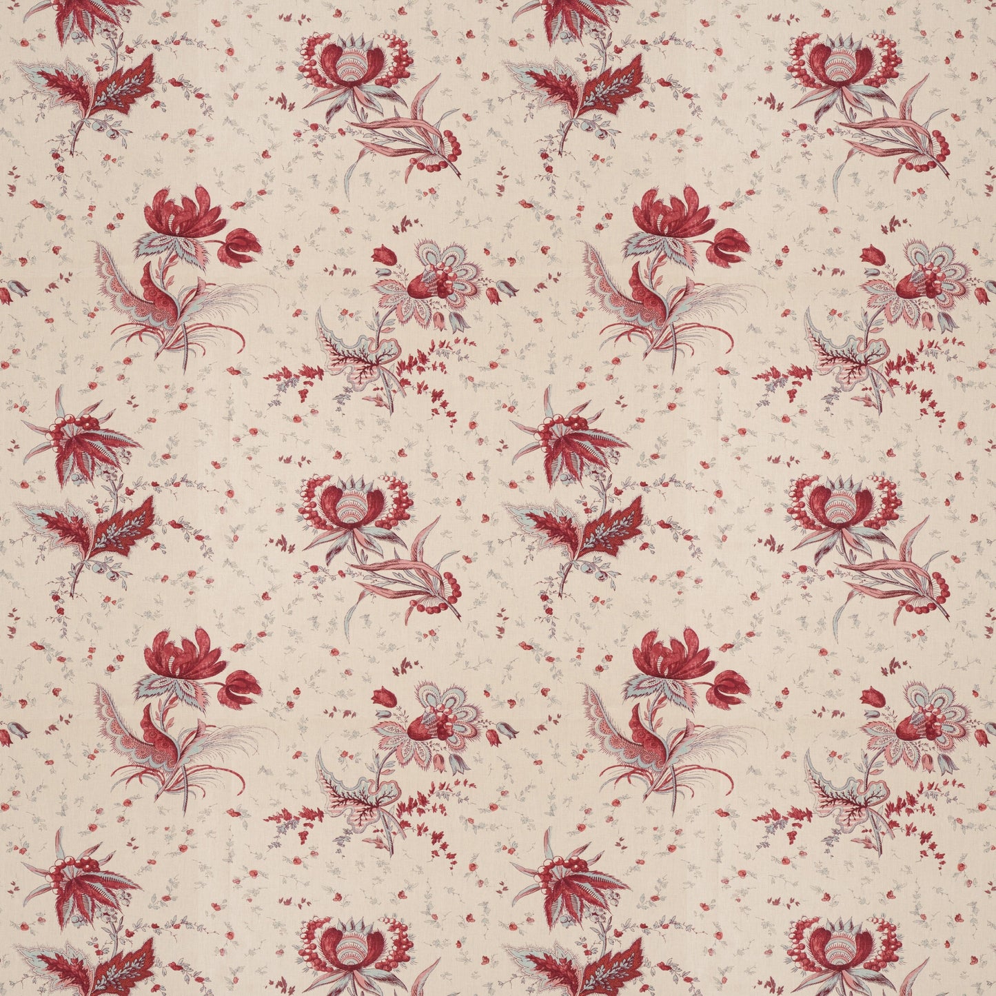 Thistle Flower Pink/Blue Fabric