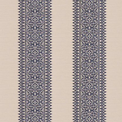 Totem Vertical Stripe Blue Fabric