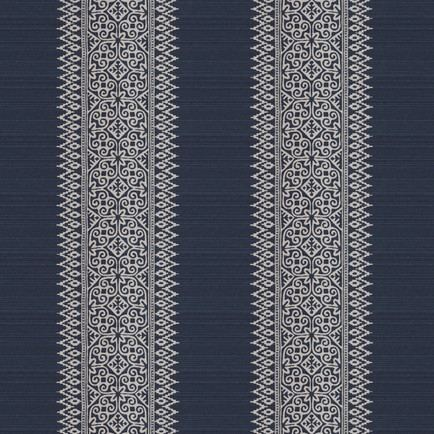 Totem Vertical Stripe Blue Fabric