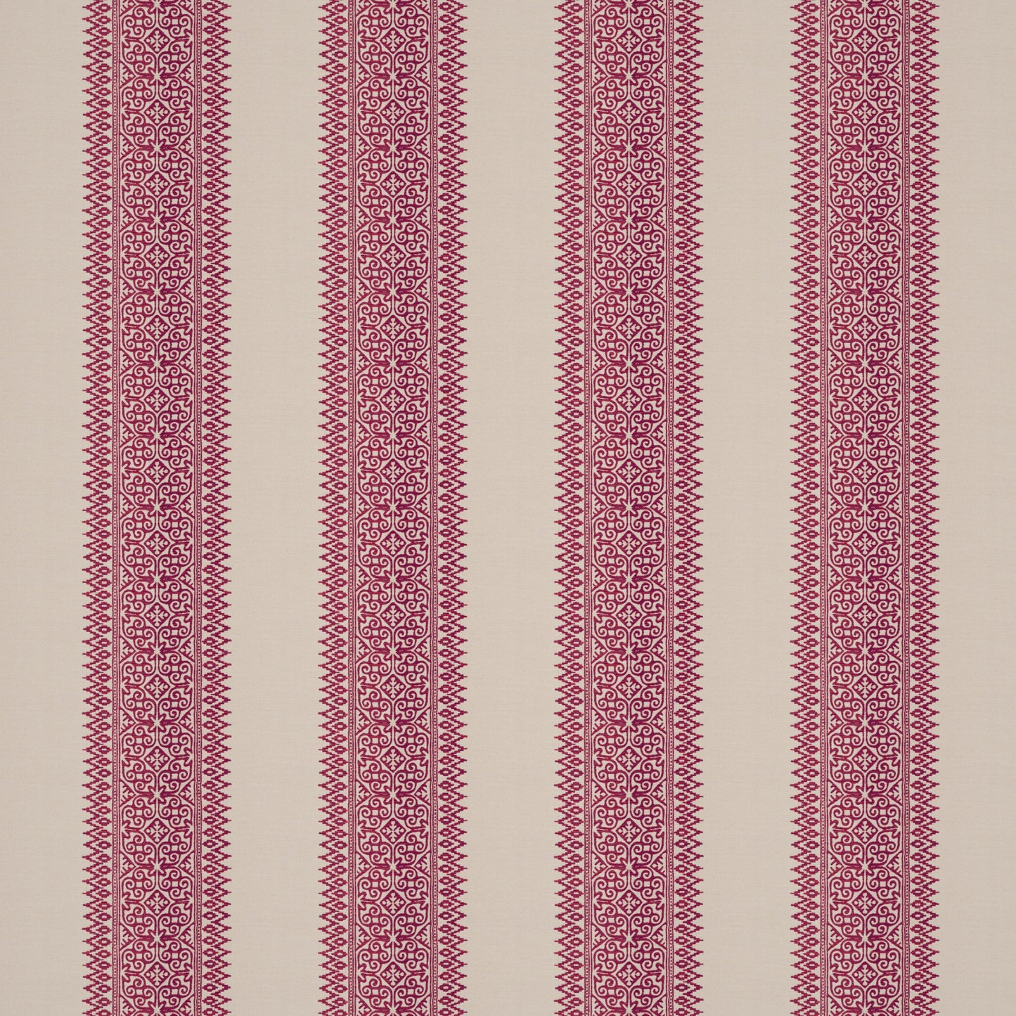 Totem Vertical Stripe Red Fabric