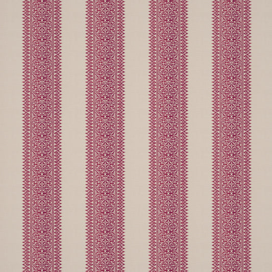 Totem Vertical Stripe Red Fabric