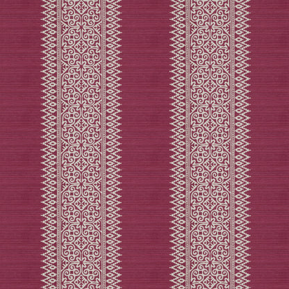 Totem Vertical Stripe Red Fabric