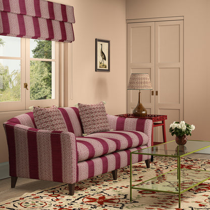 Totem Vertical Stripe Red Fabric