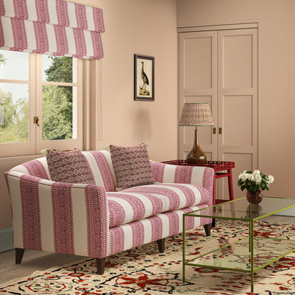 Totem Vertical Stripe Red Fabric