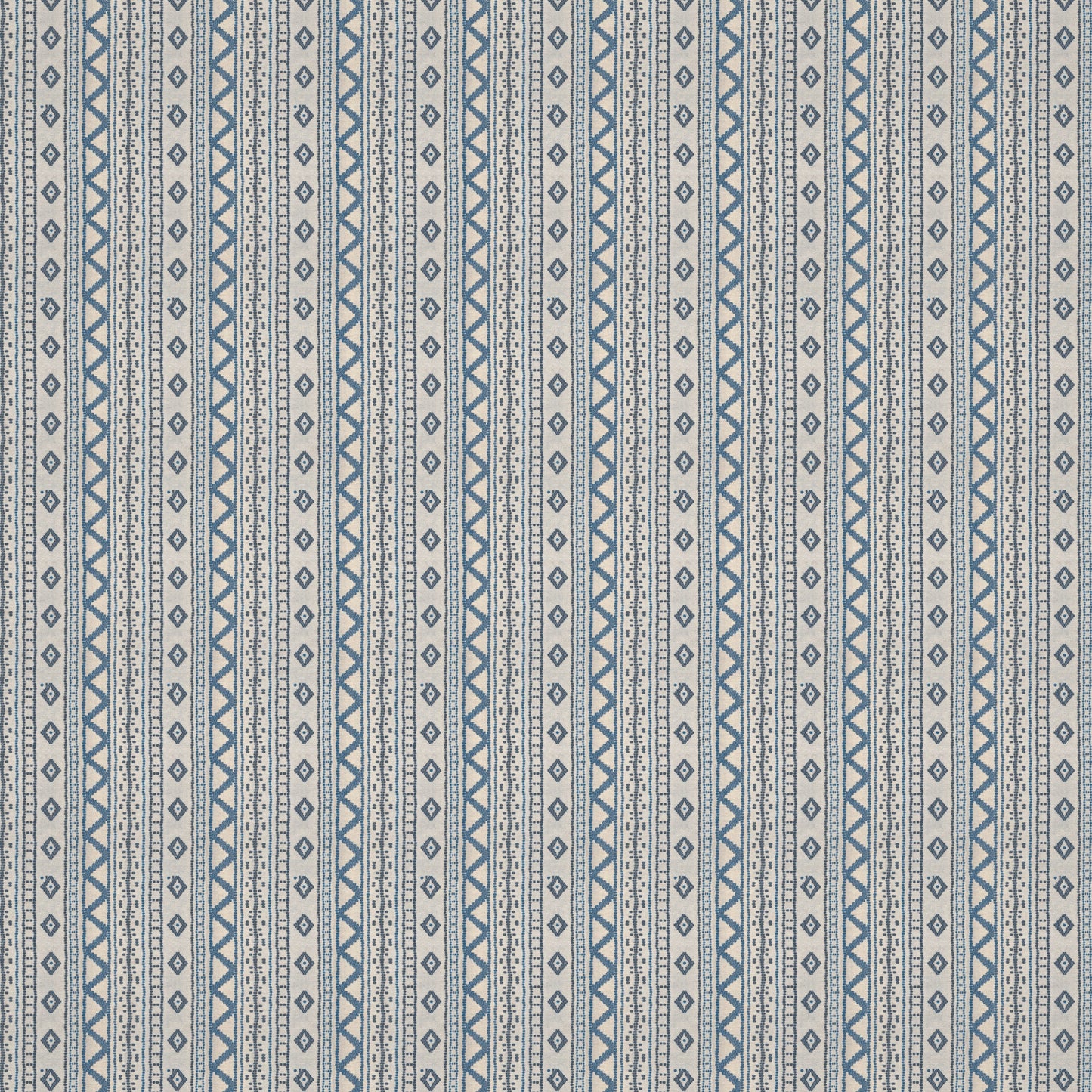 Andean Vertical Stripe Blue Fabric