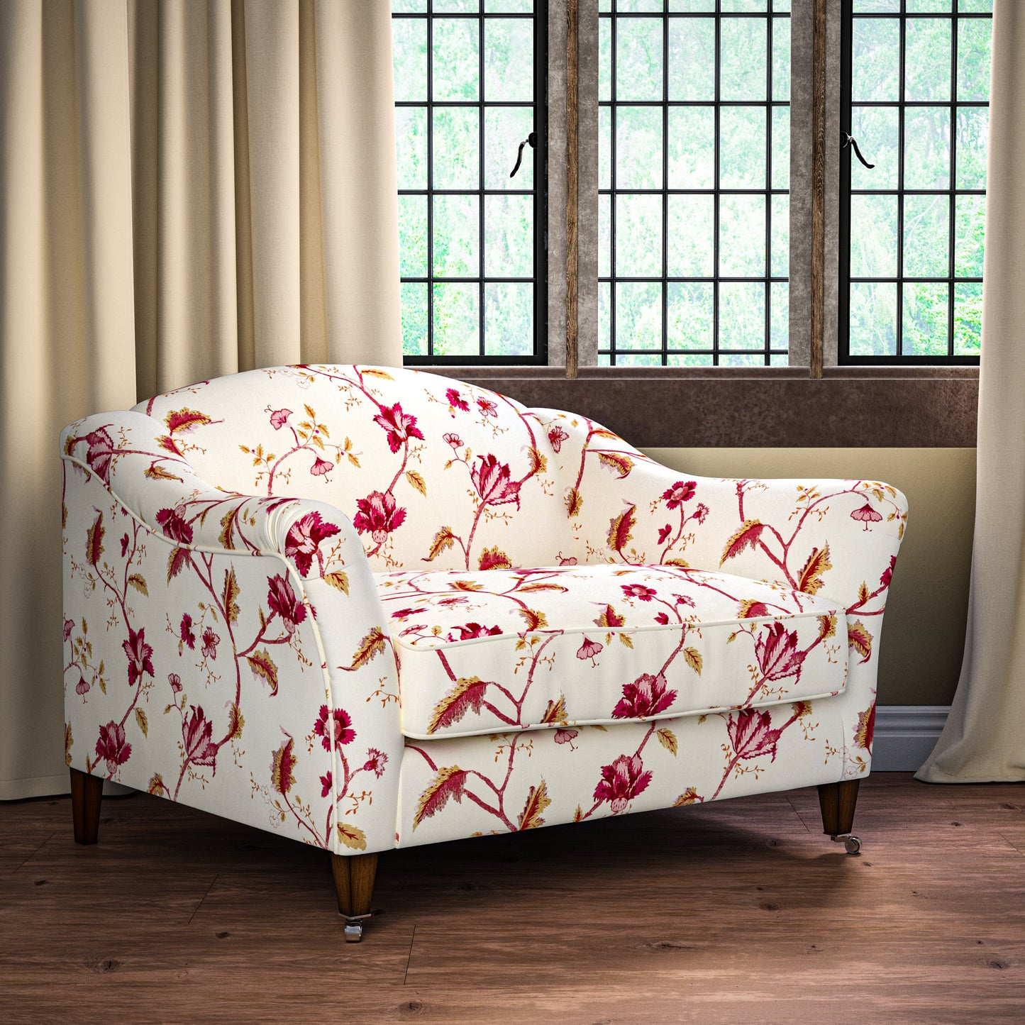 Bengal Pink/Raspberry Fabric