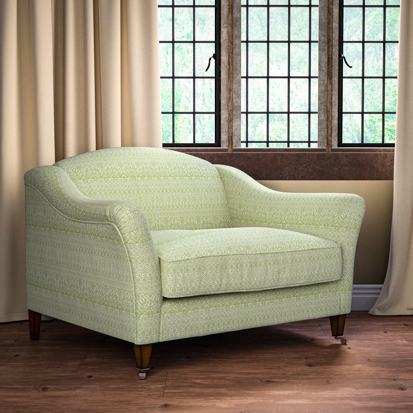 Buriam Lime Fabric