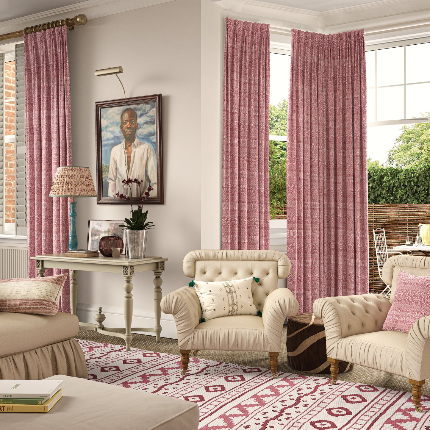 Buriam Strong Pink Fabric