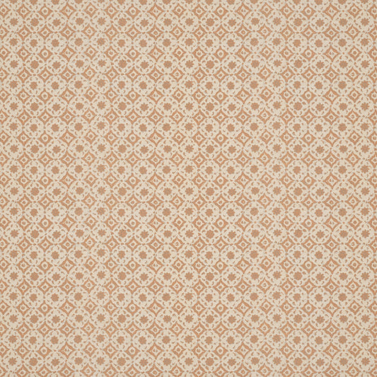 Floral Tile Cinnamon Fabric