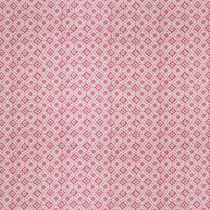 Floral Tile Pink Fabric