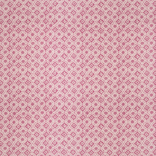 Floral Tile Pink Fabric