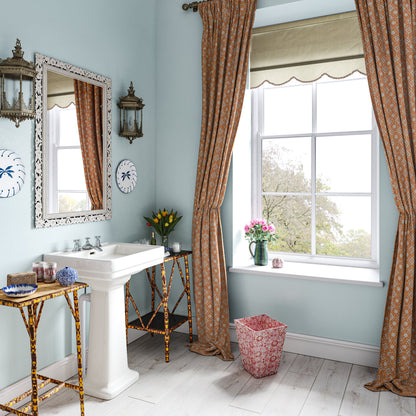 Floral Tile Cinnamon Fabric