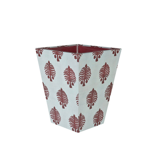 Gobi Red on Blue Waste Paper Basket