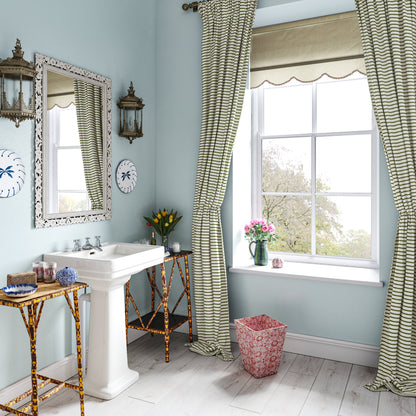 Harriet Stripe Green Performance Fabric