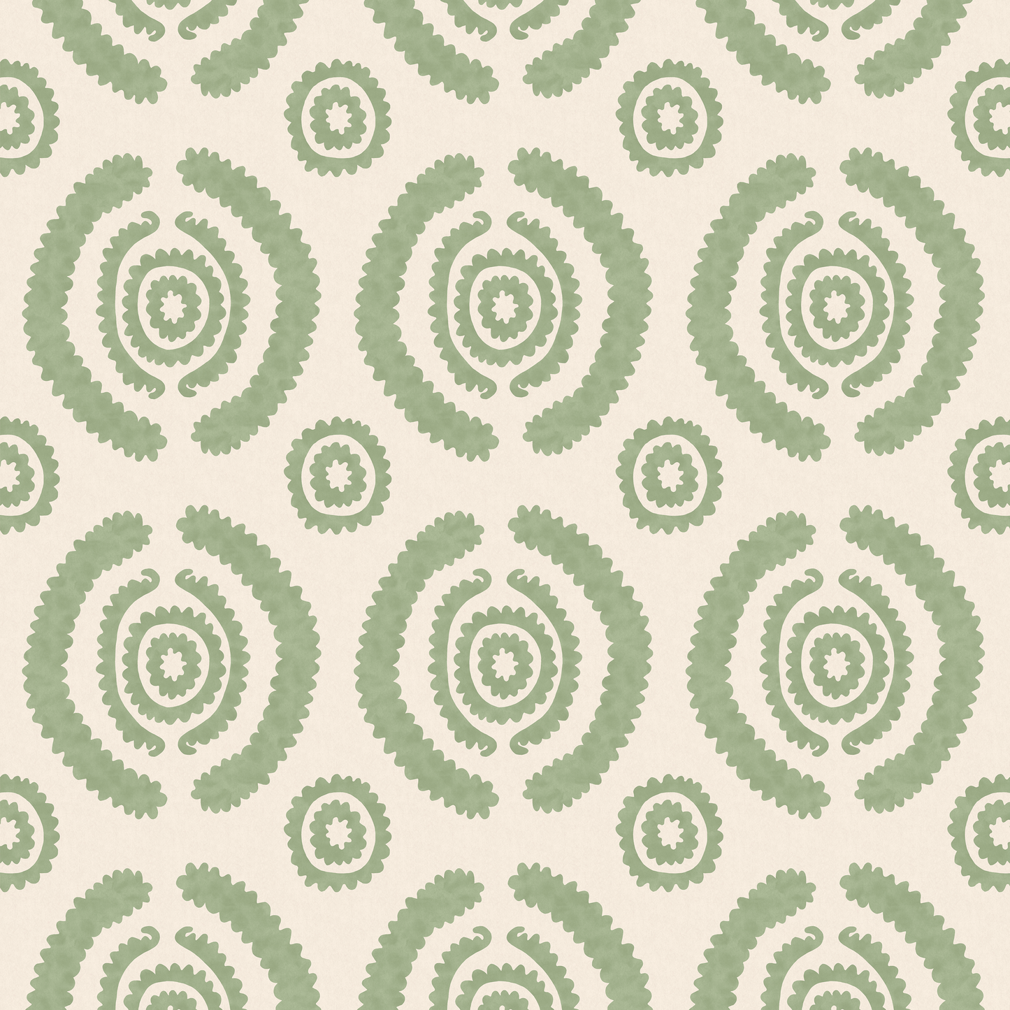 Haveli Green Wallpaper Sample
