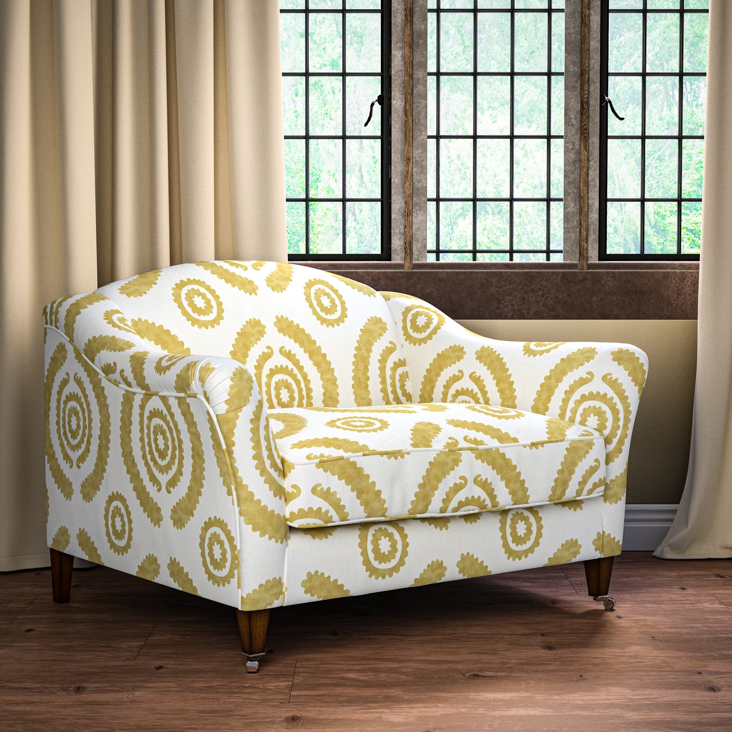 Haveli Yellow Fabric